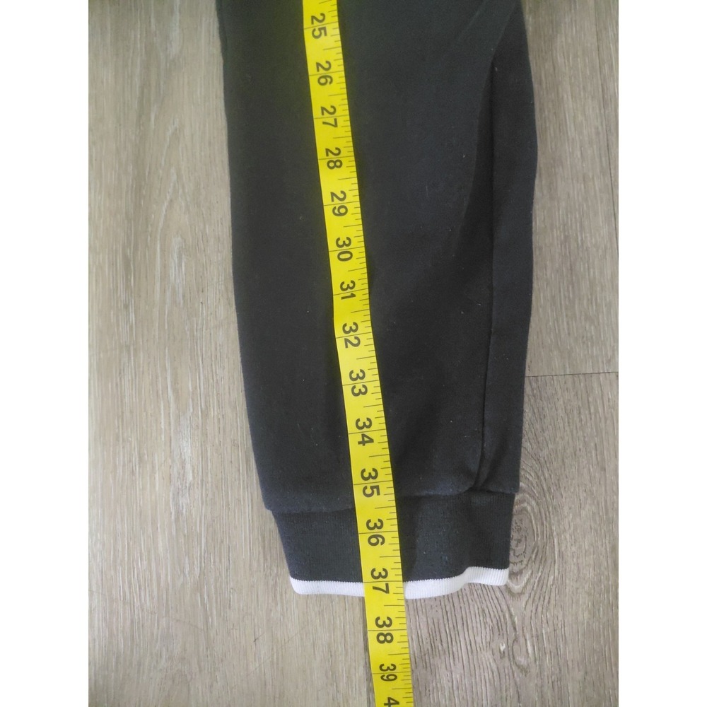Nike Activewear Pants L Black Swoosh Embroidery Jogger Fleece Sportswear CLub - Picture 12 of 13